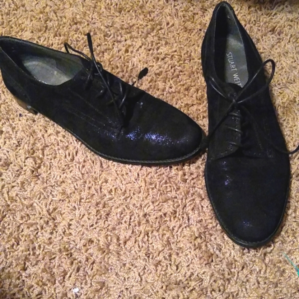 Stuart Weitzman lace up loafers